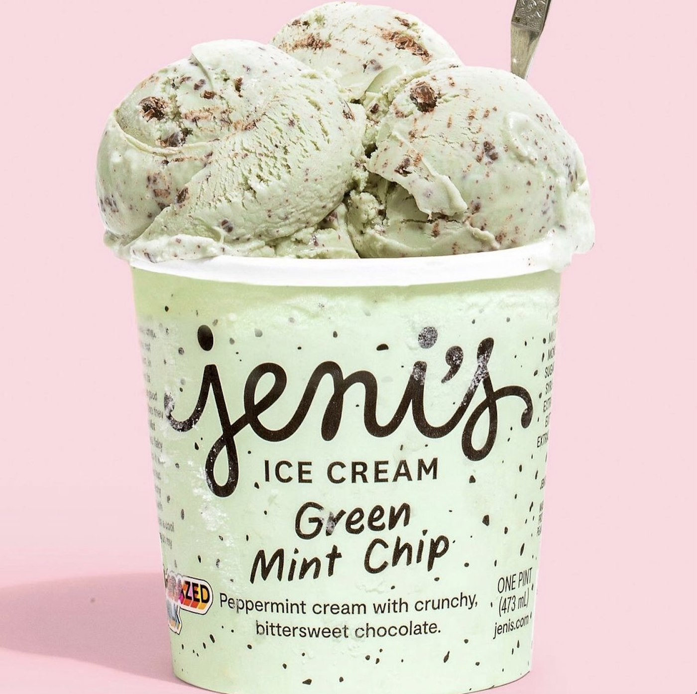Jeni's Ice Cream Green Mint Chip, pint | Swamp Rabbit Cafe and Grocery
