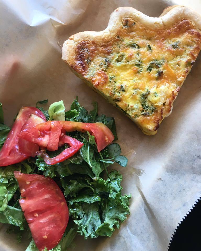 Grocery Quiche and Slice Veggie | Rabbit Cafe Swamp